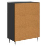 vidaXL Buffet Noir 66 x 34 5 x 92 cm Bois d'ingénierie