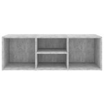 vidaXL Banc à chaussures Gris béton 105x35x35 cm Aggloméré