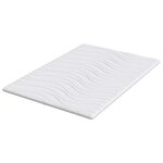 vidaXL Coussins de Matelas Blanc 140 x 190 cm Polyester sans colle