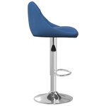 vidaXL Tabourets de bar lot de 2 bleu velours