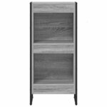 vidaXL Bibliothèque Gris Sonoma 80 x 30 x 155 cm Bois d'ingénierie
