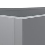 vidaXL Jardinière argenté 62x40x39 cm acier galvanisé