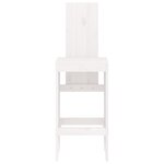 vidaXL Tabourets de bar lot de 2 blanc 40x42x120 cm bois massif de pin
