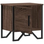 vidaXL Table de chevet chêne marron 40x30x40 cm bois d'ingénierie