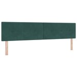 vidaXL Tête de lit LED avec des lumières à LED Vert 200 cm Polyester