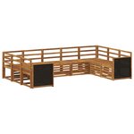 vidaXL Ensemble de canapés d'extérieur 7 pc Naturel