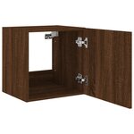 vidaXL Meubles TV muraux lumières LED 2 Pièces chêne marron 40 5x35x40 cm