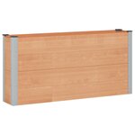 vidaXL Jardinière surélevée Marron 150 x 30 x 72 cm WPC et Aluminium