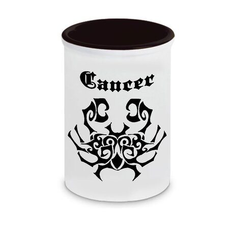 Pot à stylos en céramique signes du zodiaque cancer cbkreation