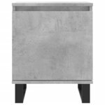 vidaXL Table de chevet gris béton 40x30x50 cm bois d'ingénierie