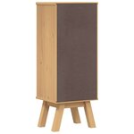 vidaXL Cabinet de salle de bain avec étagère Marron 35 x 30 x 90 cm