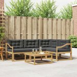 vidaXL Ensemble de canapés d'extérieur 5 Pièces Blanc et anthracite
