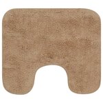 vidaXL Tapis de salle de bain 2 Pièces Tissu Beige