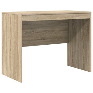 vidaXL Bureau d'écriture Chêne de Sonoma MDF avec placage 100 x 50 x 76 cm