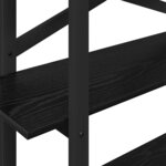 vidaXL Étagère Chêne noir 100 x 33 5 x 102 cm Bois d'ingénierie