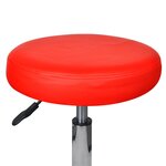vidaXL Tabourets de bureau lot de 2 Rouge 35 5x84 cm Similicuir