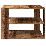 vidaXL Table basse vieux bois 58x58x40 cm bois d'ingénierie