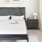 vidaXL Matelas Blanc et Gris 160 x 200 cm Mousse à Mémoire