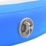 vidaXL Tapis gonflable de gymnastique avec pompe 100x100x15cm PVC Bleu