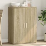 vidaXL Buffet chêne sonoma 60x31x84 cm bois d'ingénierie