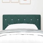 vidaXL Tête de Lit LED Argyle Vert foncé 80 cm Velours
