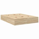 vidaXL Cadre de lit Chêne sonoma 200 x 160 x 31 5 cm Bois d'ingénierie