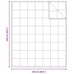 vidaXL Couettes & Duvets Blanc 240 x 220 cm Bas
