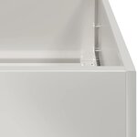 vidaXL Jardinière 120x40x80 cm acier inoxydable