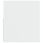 vidaXL Tables de chevet 2 Pièces avec LED Blanc 60x35x40 cm