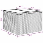 vidaXL Ensemble de canapé de jardin 9 Pièces Gris Poly rotin