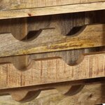vidaXL Chariot de cuisine Marron 55 x 40 x 80 cm Bois de mangue massif