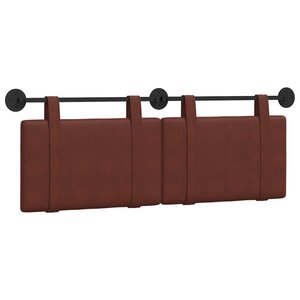vidaXL Tête de lit suspendue Brun Brillant PU antique