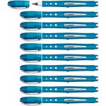 Roller WORKER Colorful Encre Liquide 100  Grip Tracé 0 5 mm bleu x 10 STABILO
