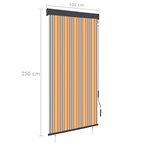 vidaXL Store roulant d'extérieur 100x250 cm Jaune et bleu