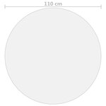 vidaXL Protecteur de table mat Ø 110 cm 1 6 mm PVC