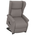 vidaXL Fauteuil Taupe Tissu