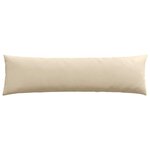 vidaXL Coussins de canapé 2 pc tissu Crème 145 x 40 cm
