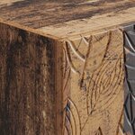 vidaXL Cabinet de chevet mural 2 Pièces Bois ancien 49 x 34 5 x 20 cm