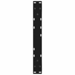 vidaXL Pieds de table basse 2 pièces Noir 60 x (42-43 3) cm Acier