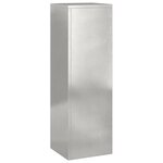 vidaXL Support de Plante 3 Pièces Argent Acier inoxydable