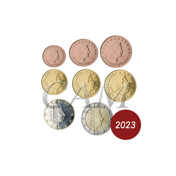 Luxembourg 2023  - série euros compléte