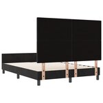 Cadre de lit vidaXL Noir 140x190 cm Velours