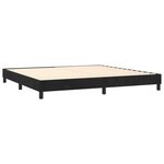 vidaXL Sommier à lattes de lit avec matelas et LED Noir 200x200 cm