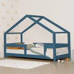 Lit cabane enfant LUCKY 90 x 200 bleu marine