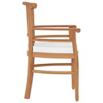 vidaXL Ensemble à manger de jardin 5 Pièces Bois de teck massif