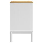 vidaXL Buffet FLORO blanc 114x43x74 cm bois massif de pin