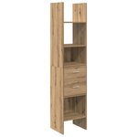 vidaXL Bibliothèque chêne artisanal 40 x 35 x 180 cm Bois d'ingénierie