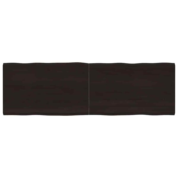 vidaXL Dessus de table bois massif traité bordure assortie