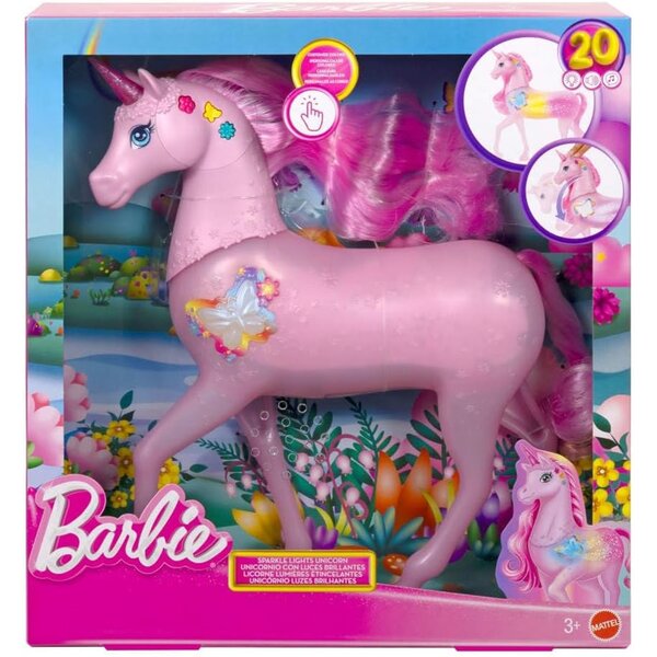 Mattel JCP78 - Barbie-Licorne SonseEt Lumières