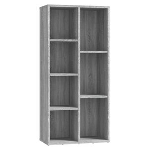 vidaXL Armoire à livres Sonoma gris 50x25x106 cm